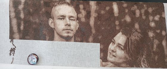 Этап процесса «Вышивка по фото.»