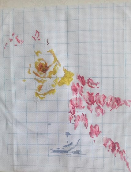 Этап процесса «Желтые розы»