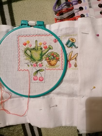 Этап процесса «Сэмплер "Лето". Схема из журнала»