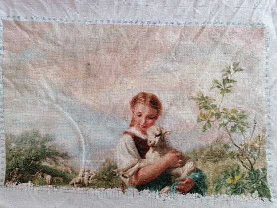 Этап процесса «Маленькая пастушка.»