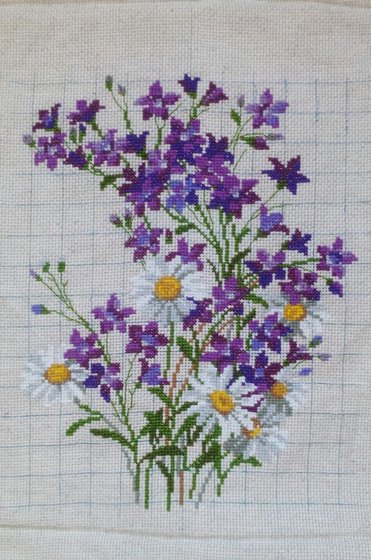 Этап процесса «Полевые цветы»