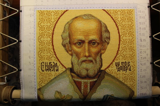 Этап процесса «Икона Николая Чудотворца.»