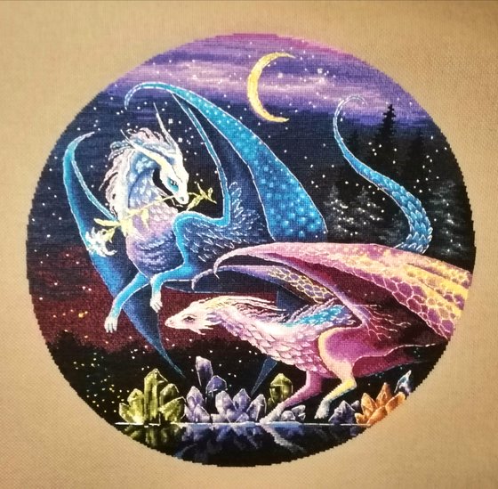 Этап процесса «Драконы. Хранители самоцветов.»