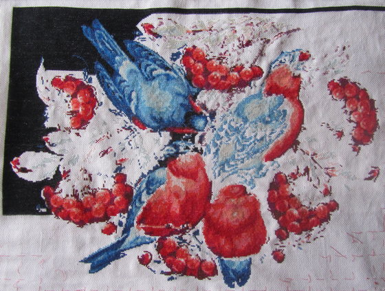 Этап процесса «Снегири.»