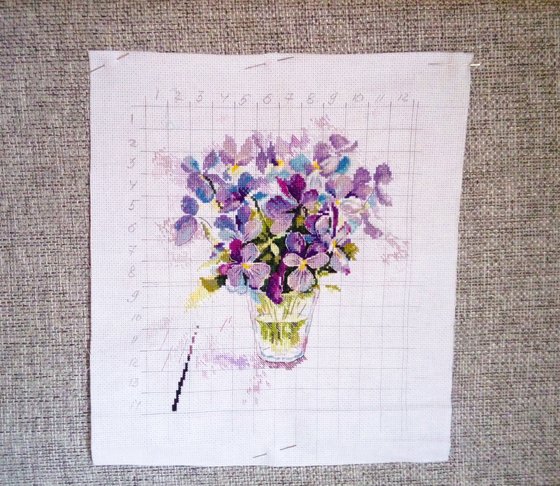 Этап процесса «Голубые виолы»