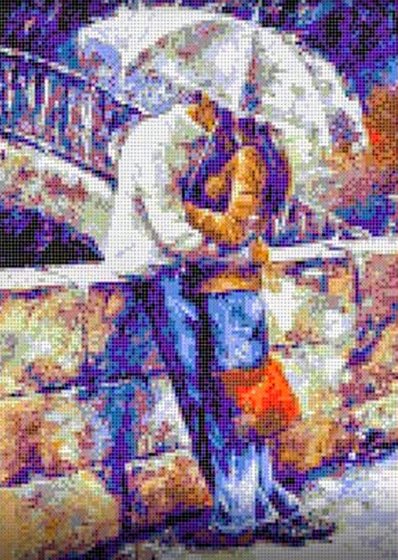 Этап процесса «Двое под зонтом»