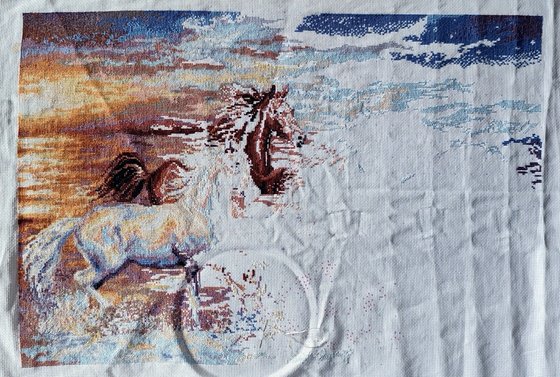 Этап процесса «В лучах заката (100/038)»