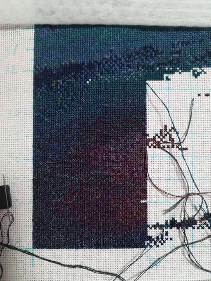 Этап процесса «Закат на море»