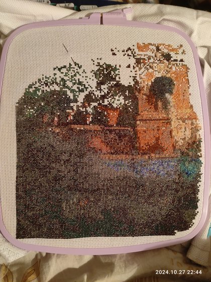 Этап процесса «Гюбер Робер "Бассейн для купания"»