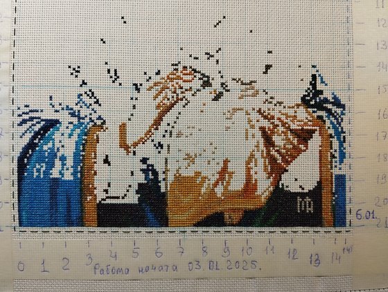 Этап процесса «Икона Неувядаемый Цвет.»