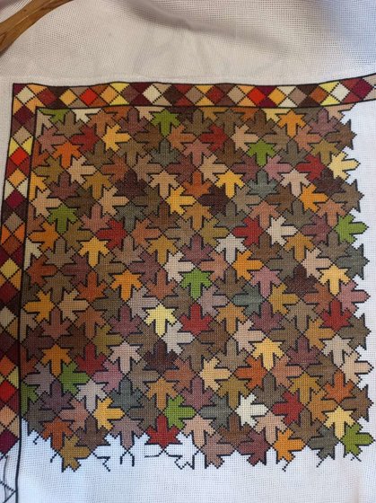 Этап процесса «Осенние листья»