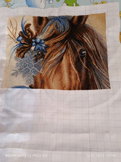 Этап процесса «Красавица лошадка»