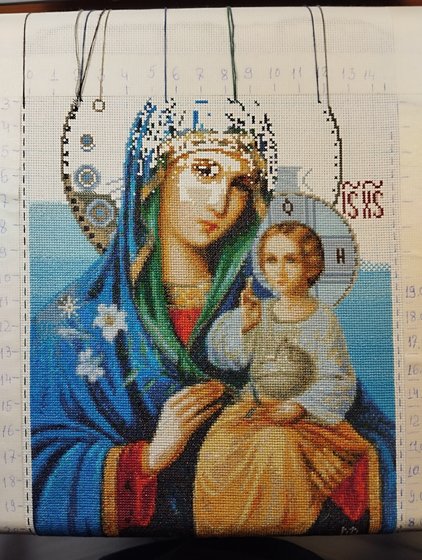 Этап процесса «Икона Неувядаемый Цвет.»