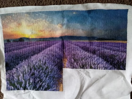 Этап процесса «Лавандовое поле.»