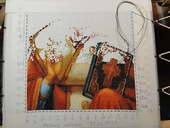 Этап процесса «Икона "Святой Николай".»