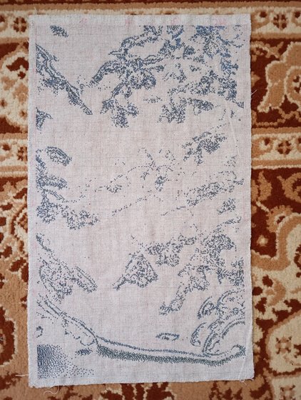 Этап процесса «Снегири»