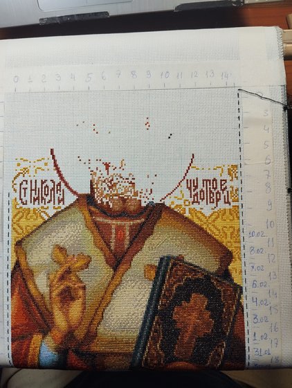 Этап процесса «Икона "Святой Николай".»