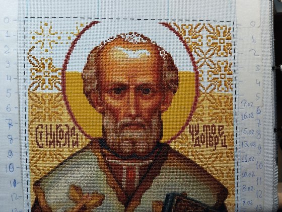 Этап процесса «Икона "Святой Николай".»
