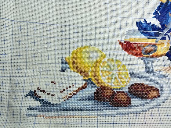 Этап процесса «Набор для вышивания чудесная игла»