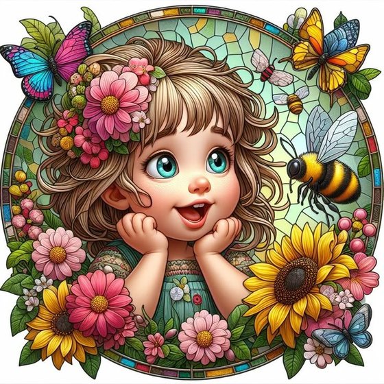 Этап процесса «Девочка 1»