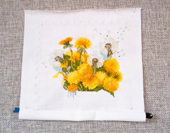 Этап процесса «Солнечные одуванчики»