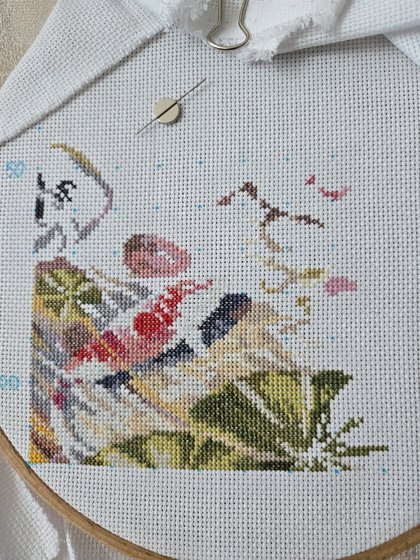 Этап процесса «Девять карпов кои (Овен 1036)»