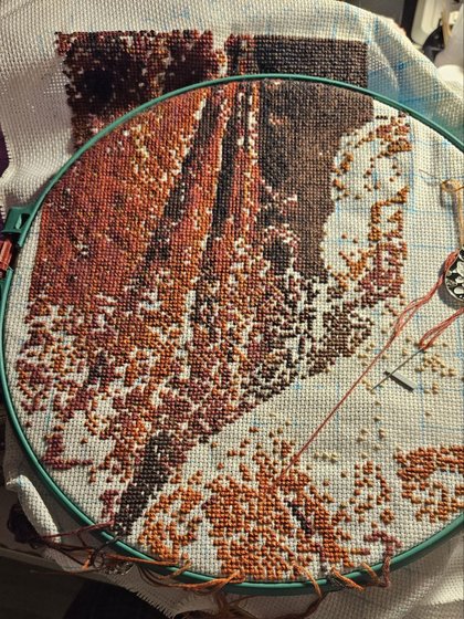 Этап процесса «Изабелла Португальская Тициан»