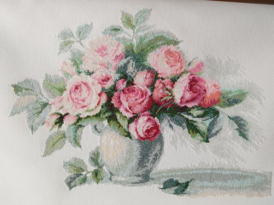 Этап процесса «"Этюд с чайными розами" Luka-S В2280»