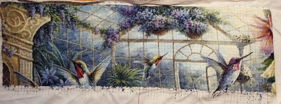 Этап процесса «Зимний сад.»