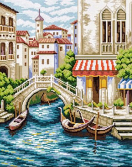 Этап процесса «Улочки Венеции»