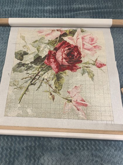 Этап процесса «Букет роз»